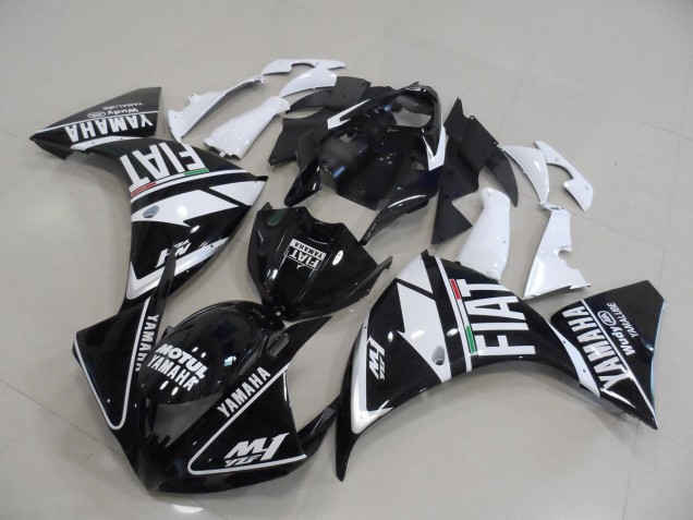 Noir Blanc Fiat Carénages Moto R1 2012-2014