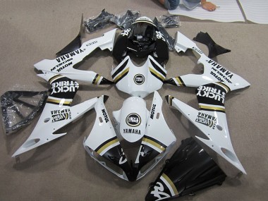 Noir Blanc Lucky Strike Carénage Moto R1 2004-2006