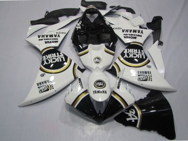 Noir Blanc Lucky Strike Carénage Moto R1 2009-2011