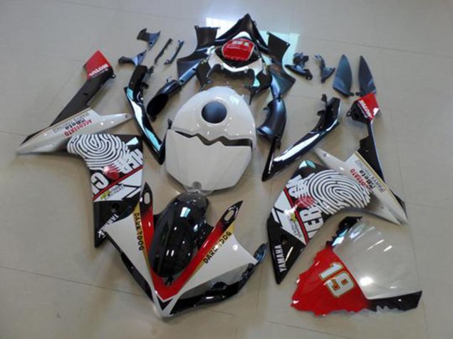Noir Blanc Rouge Carénage Moto R1 2007-2008 Noir Blanc Rouge Carénage Moto R1 2007-2008