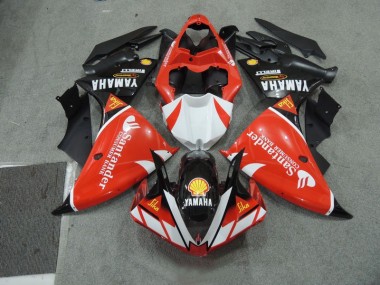 Noir Blanc Santander Rouge Carénage Moto R1 2009-2011