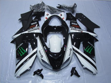Noir Blanc Touch4 Monster Carénage Moto ZX10R 2006-2007