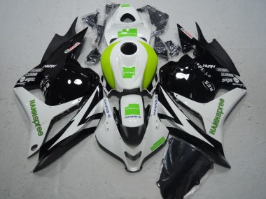 Noir Blanc Vert Hannspree Carénage Moto CBR 600 RR 2009-2012