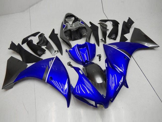 Noir Bleu Carénage Moto R1 2012-2014 Noir Bleu Carénage Moto R1 2012-2014