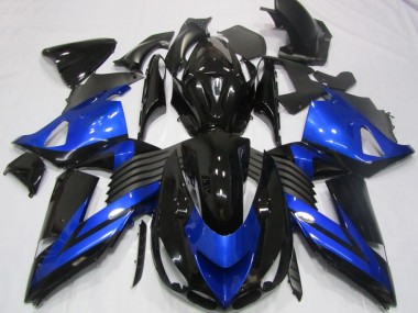 Noir Bleu Carénage Moto ZX14R ZZR 1400 2006-2011