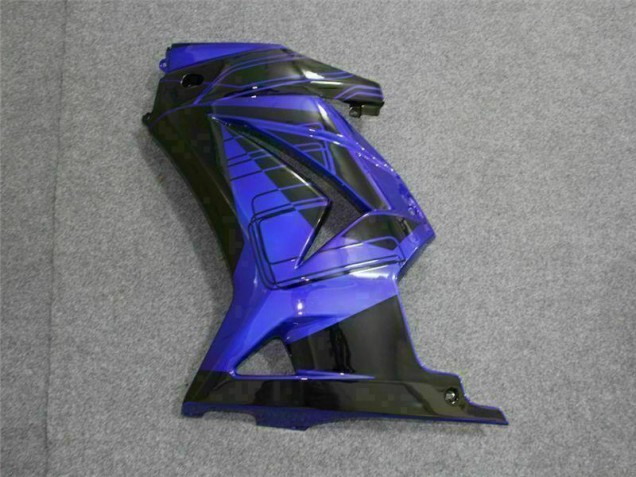 Noir Bleu Carénages Moto EX250 2008-2012 Noir Bleu Carénages Moto EX250 2008-2012