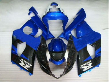 Noir Bleu Carénages Moto GSXR 1000 K3 2003-2004