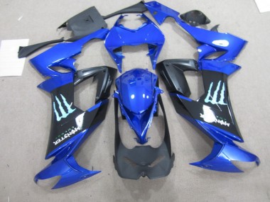 Noir Bleu Monster Carénage Moto ZX10R 2008-2010