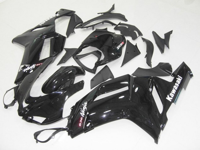 Noir Brillant Carénage Moto ZX6R 2007-2008 Noir Brillant Carénage Moto ZX6R 2007-2008