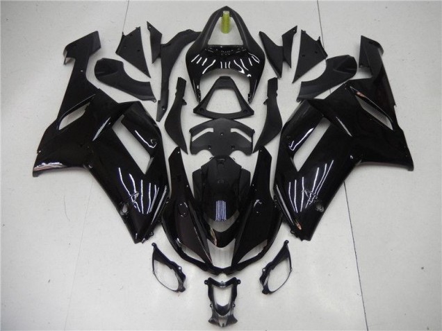 Noir Brillant Carénages Moto ZX6R 2007-2008