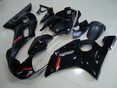 Noir Brillant Rouge Décalque Carénage Moto R6 1998-2002