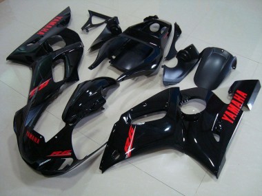 Noir Brillant Rouge Décalque Carénages Moto R6 1998-2002