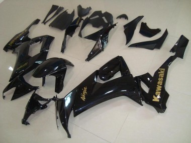 Noir Brillant avec Or Décalque Carénage Moto ZX10R 2008-2010