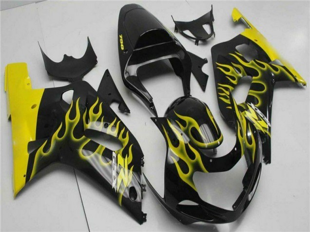 Noir Carénage Moto GSXR 600 / 750 K1 K2 K3 2001-2003