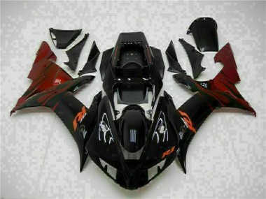 Noir Carénages ABS R1 2002-2003