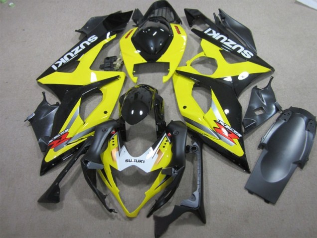 Noir Jaune Carénage Moto GSXR 1000 K5 2005-2006 Noir Jaune Carénage Moto GSXR 1000 K5 2005-2006