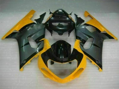 Noir Jaune Carénage Moto GSXR 600 / 750 K1 K2 K3 2001-2003