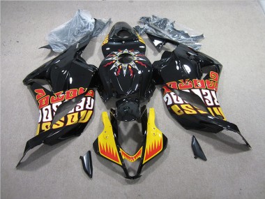 Noir Jaune Carénages Moto CBR 600 RR 2009-2012