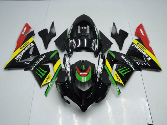 Noir Jaune Monster Carénage Moto ZX10R 2003-2005 Noir Jaune Monster Carénage Moto ZX10R 2003-2005