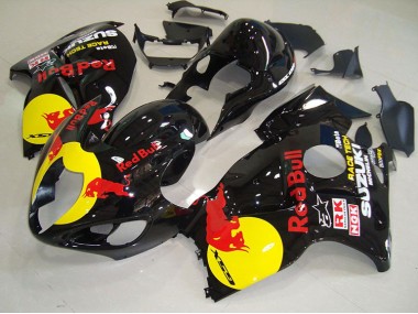 Noir Jaune Red Bull Carénage Moto GSXR 1300 Hayabusa 1996-2007