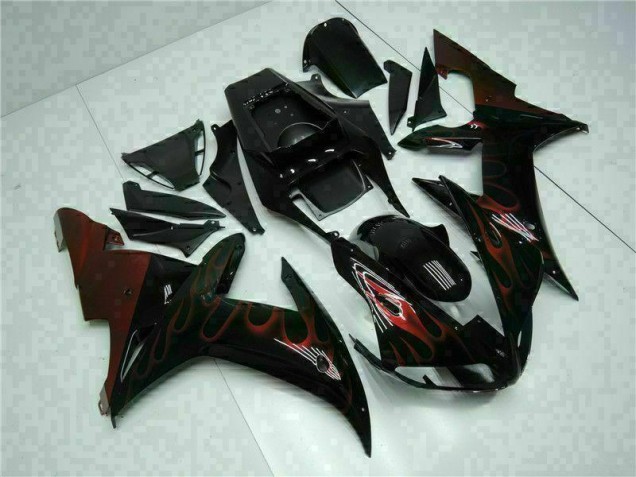 Noir Kit Carénages Motos Complet R1 2002-2003 Noir Kit Carénages Motos Complet R1 2002-2003