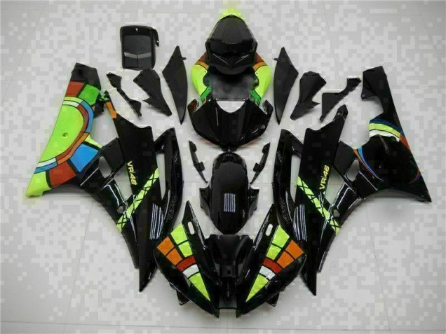 Noir Kit Carénages Motos R6 2006-2007 Noir Kit Carénages Motos R6 2006-2007