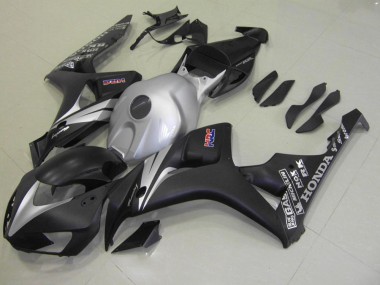 Noir Mat Argent Carénage Moto CBR 1000 RR 2006-2007