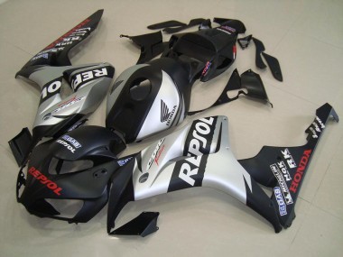 Noir Mat Argent Repsol Carénage Moto CBR 1000 RR 2006-2007