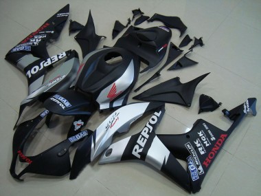 Noir Mat Argent Repsol Carénage Moto CBR 600 RR 2007-2008