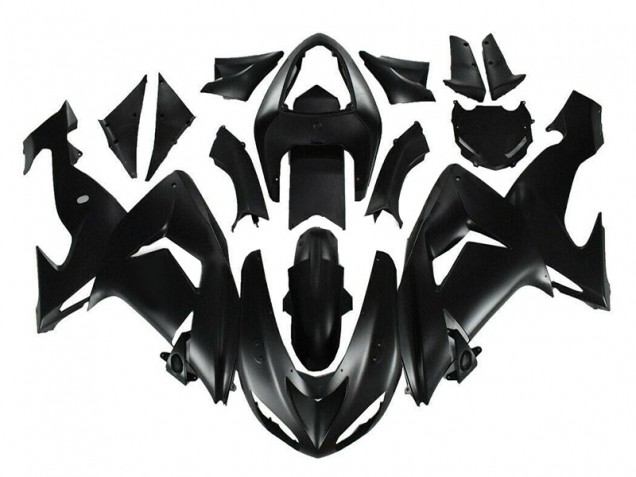 Noir Mat Carénage Moto ZX10R 2006-2007 Noir Mat Carénage Moto ZX10R 2006-2007
