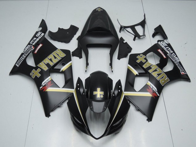 Noir Mat Rizla Carénage Moto GSXR 1000 K3 2003-2004 Noir Mat Rizla Carénage Moto GSXR 1000 K3 2003-2004