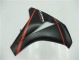 Noir Mat Rouge Carénage Moto CBR 1000 RR 2008-2011 Noir Mat Rouge Carénage Moto CBR 1000 RR 2008-2011