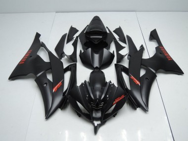 Noir Mat Rouge Décalque Carénage Moto R6 2008-2016