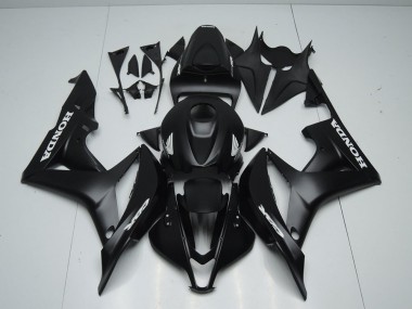 Noir Mat avec Blanc Décalque Carénage Moto CBR 600 RR 2007-2008
