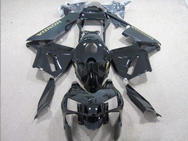 Noir Or Décalque Carrosserie Moto CBR 600 RR 2003-2004 Noir Or Décalque Carrosserie Moto CBR 600 RR 2003-2004