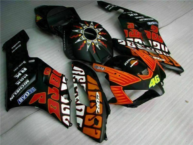 Noir Orange Carénage Moto CBR 1000 RR 2004-2005