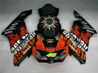Noir Orange Carénage Moto CBR 1000 RR 2004-2005