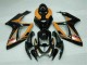 Noir Orange Carénage Moto GSXR 600 / 750 K6 2006-2007