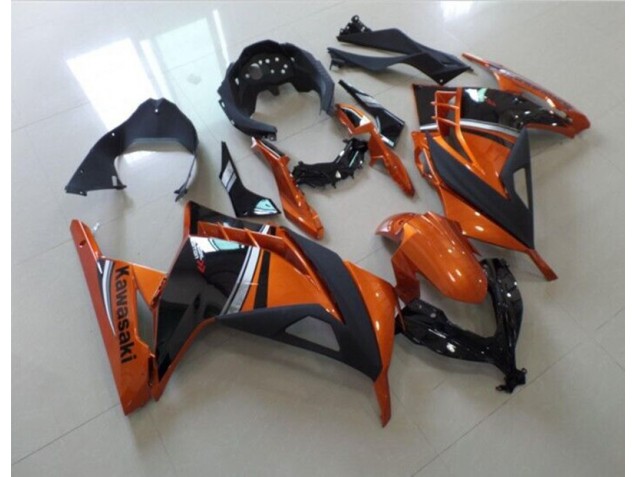 Noir Orange Carénage Moto ZX 300R 2013-2016 Noir Orange Carénage Moto ZX 300R 2013-2016