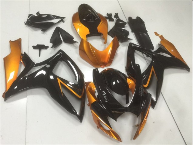 Noir Orange Carénages Moto GSXR 600 / 750 K6 2006-2007 Noir Orange Carénages Moto GSXR 600 / 750 K6 2006-2007