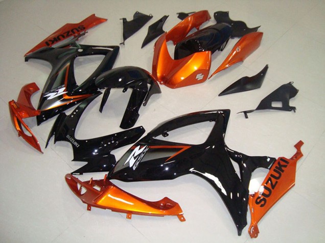 Noir Orange Carénages Moto GSXR 750 K6 2006-2007 Noir Orange Carénages Moto GSXR 750 K6 2006-2007