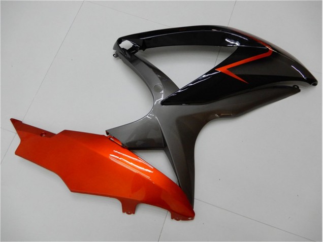 Noir Orange Gris Carénage Moto GSXR 600 / 750 K8 2008-2010 Noir Orange Gris Carénage Moto GSXR 600 / 750 K8 2008-2010