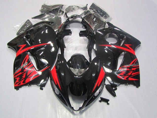 Noir Rouge Carénage Moto GSXR 1300 Hayabusa 1996-2007