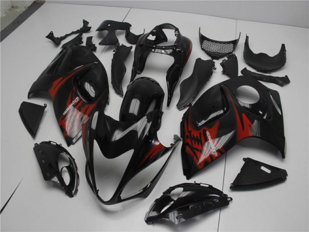 Noir Rouge Carénage Moto GSXR 1300 Hayabusa 2008-2019