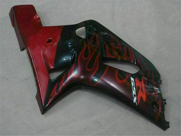 Noir Rouge Carénage Moto GSXR 600 / 750 K1 K2 K3 2001-2003