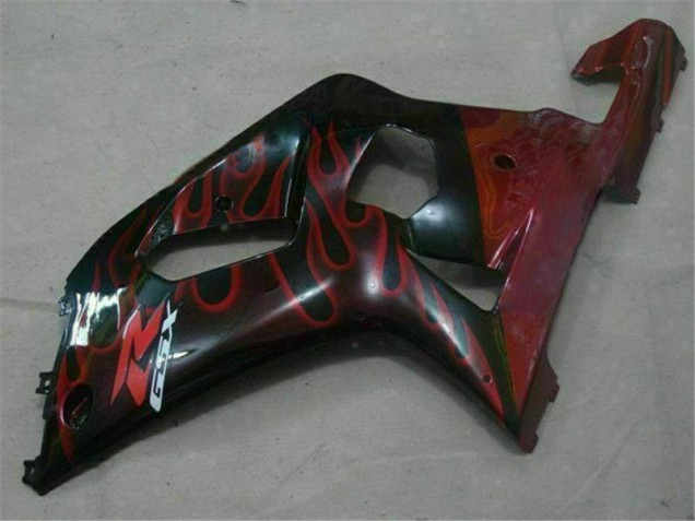 Noir Rouge Carénage Moto GSXR 600 / 750 K1 K2 K3 2001-2003