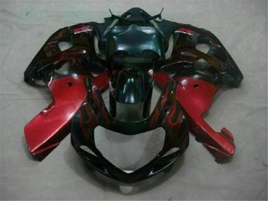 Noir Rouge Carénage Moto GSXR 600 / 750 K1 K2 K3 2001-2003