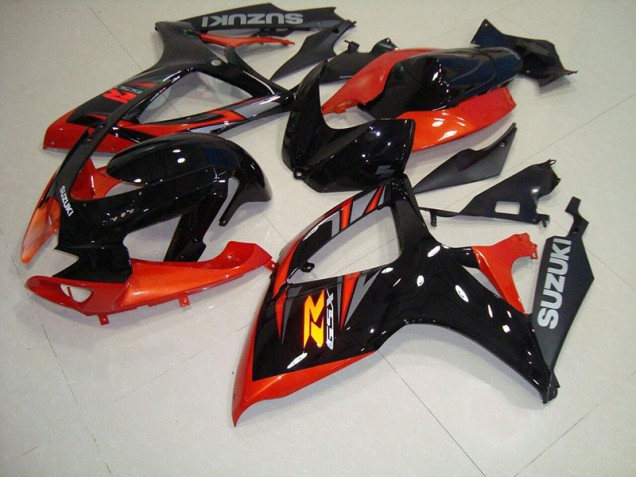 Noir Rouge Carénage Moto GSXR 750 K6 2006-2007 Noir Rouge Carénage Moto GSXR 750 K6 2006-2007