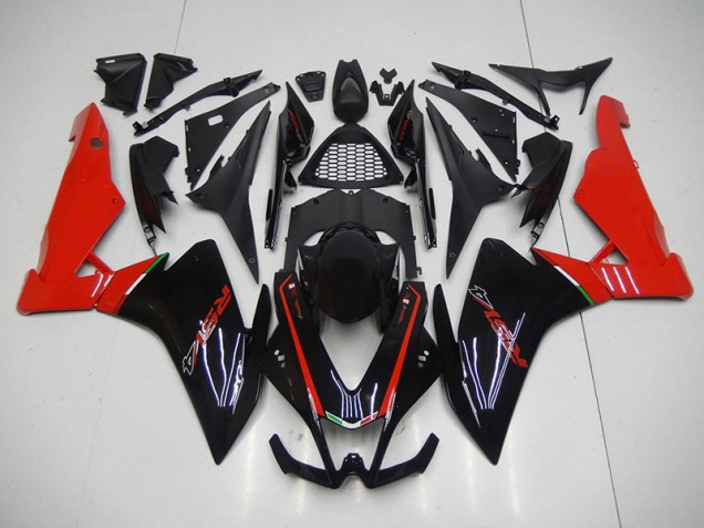 Noir Rouge Carénage Moto RSV4 2009-2015 Noir Rouge Carénage Moto RSV4 2009-2015