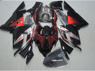 Noir Rouge Carénage Moto ZX10R 2003-2005